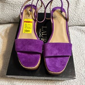 Lauren Ralph Lauren; size 9.5; Purple Jasper.